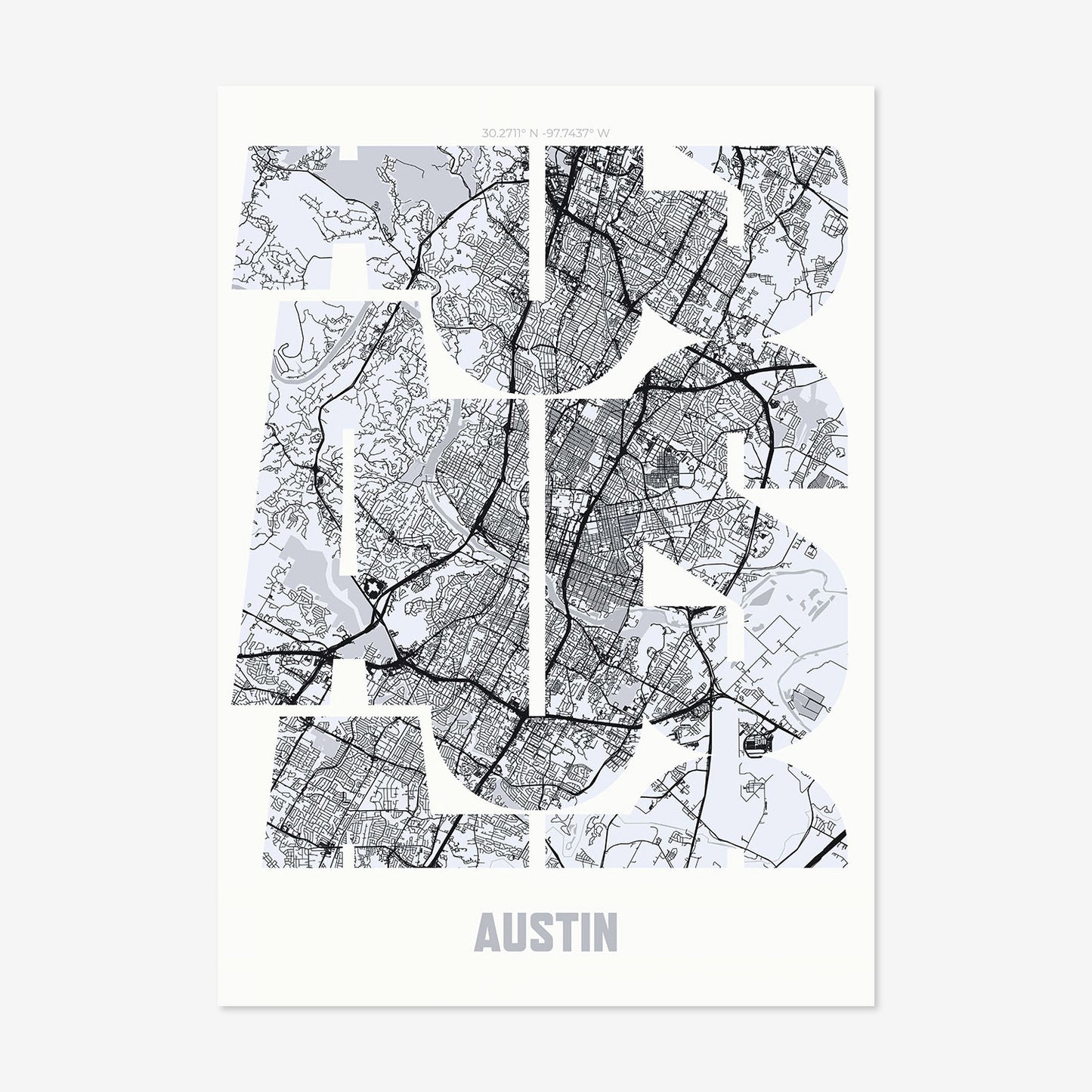 AUS Austin Poster