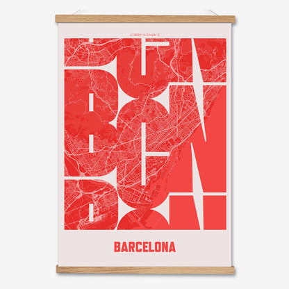 BCN Barcelona Poster