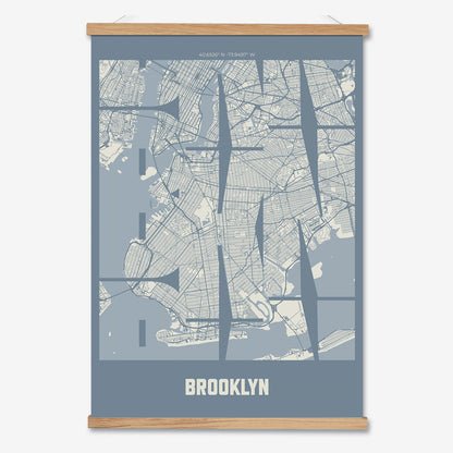BKN Brooklyn NY Poster