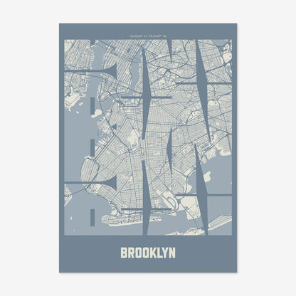 BKN Brooklyn NY Poster