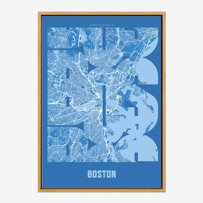 BOS Boston Poster