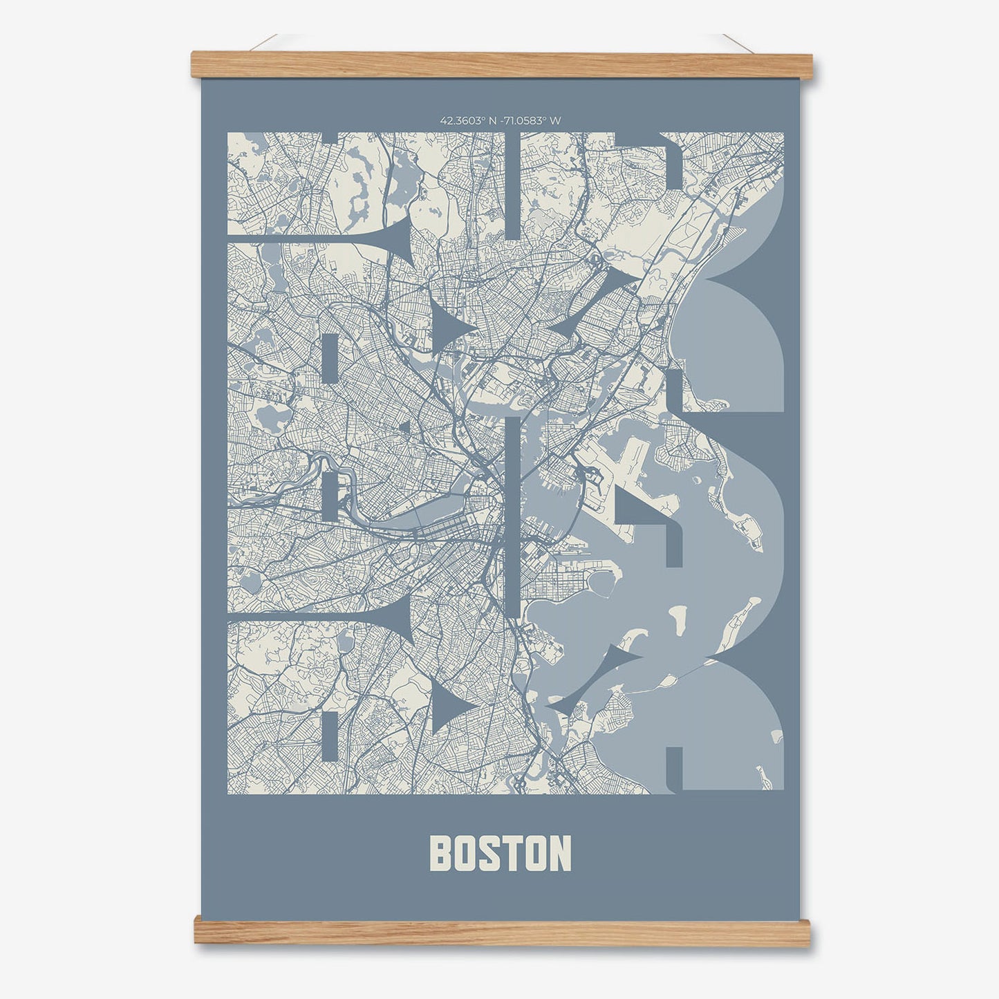 BOS Boston Poster