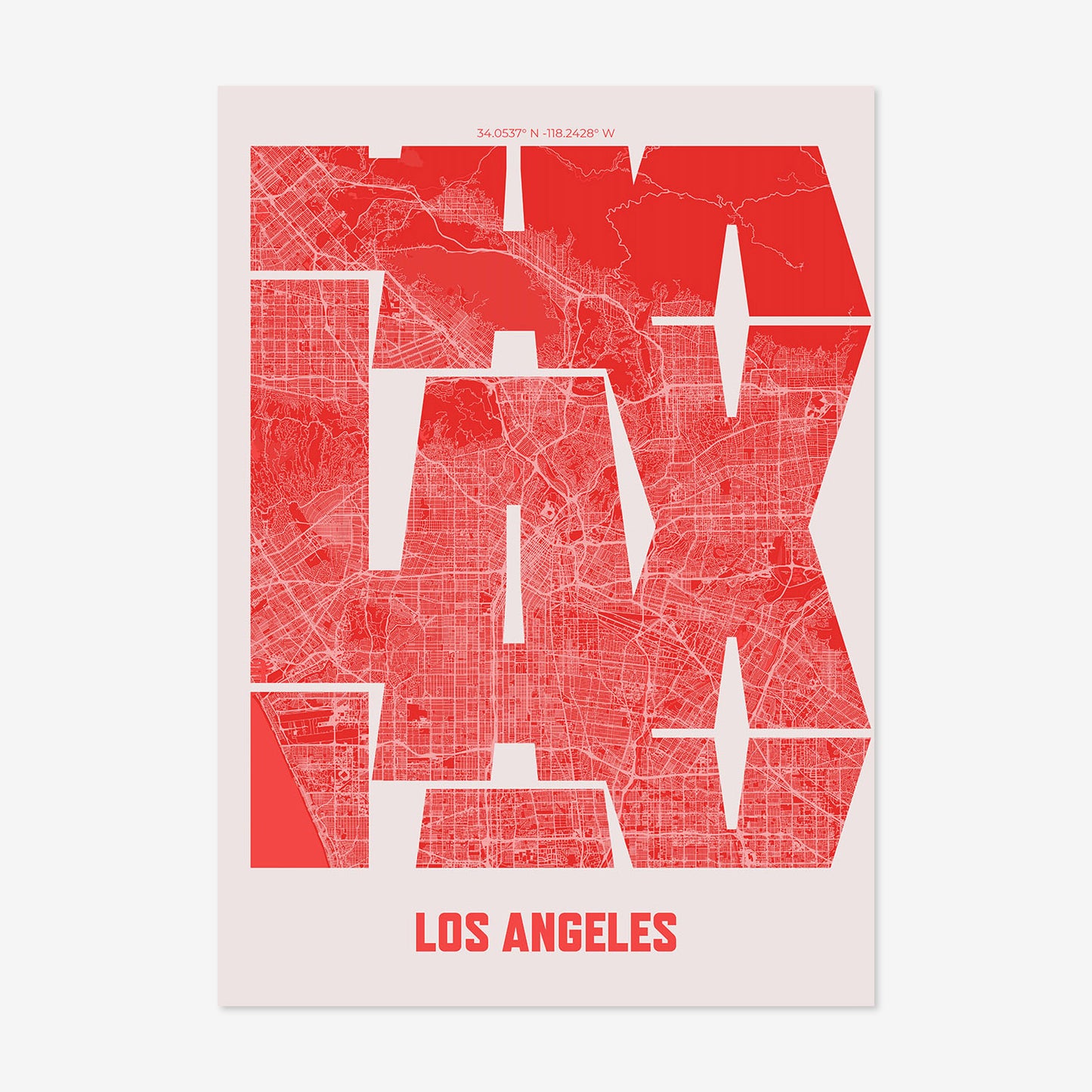 LAX Los Angeles Poster