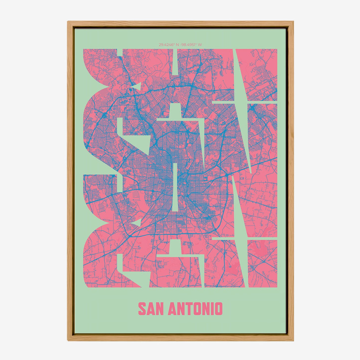 SAN San Antonio Poster