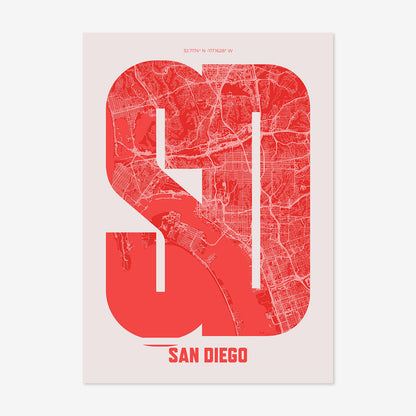 SD San Diego Poster