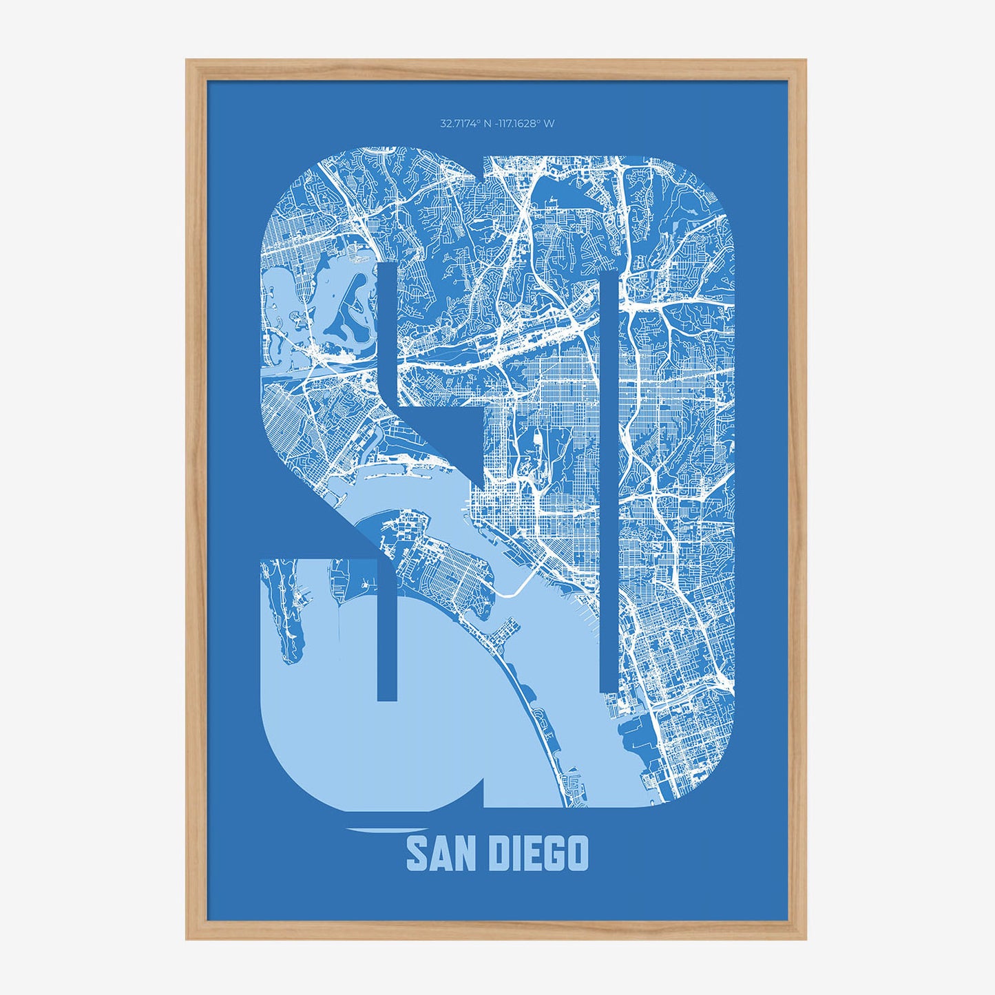 SD San Diego Poster