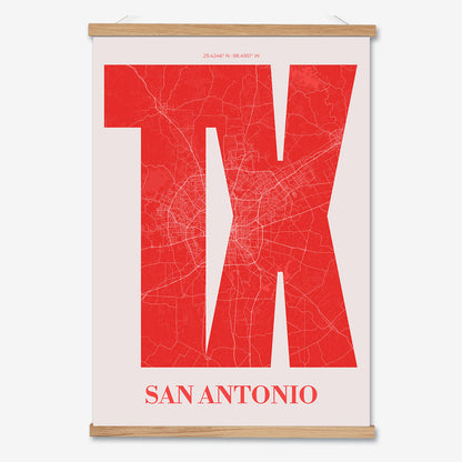 TX San Antonio Poster